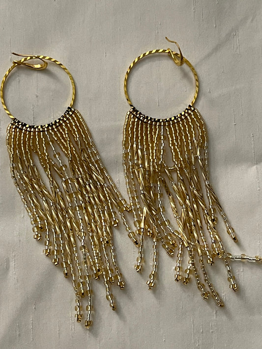Exquisite Gold and Silver Earring