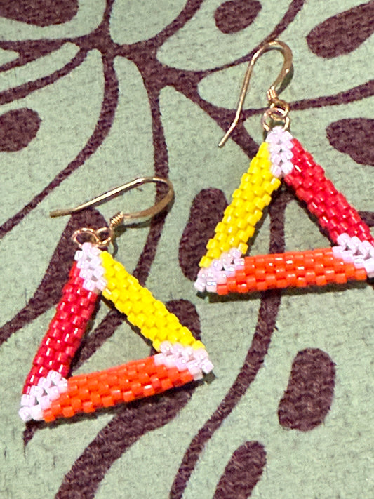 Tri-Triangle Earring